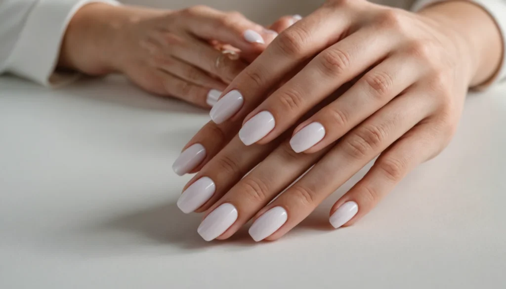 blanc laiteux ongles